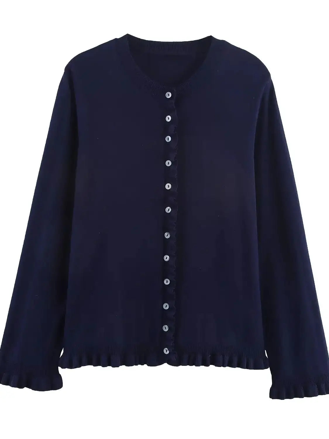 2025 New Women's European & American French Design Sweaters Female Elegant Simple Layered Decoration Versatile Knitted Cardigans